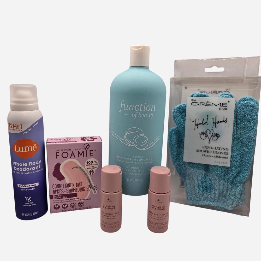 Shower & Body Care Bundle – Lumé, Function of Beauty, Crème Shop
